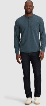 Aberdeen Long-Sleeve Henley Shirt - Men's