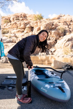 Platte Inflatable Kayak with Paddle