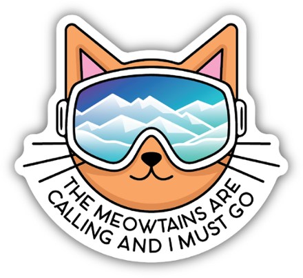 The Meowntains Are Calling Sticker