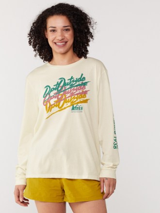 Retro Opt Outside Graphic Long-Sleeve T-Shirt