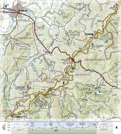 Appalachian Trail: Calf Mountain to Raven Rock Topographic Map Guide