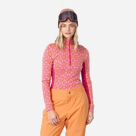 Rose Half-Zip Base Layer Top - Women's