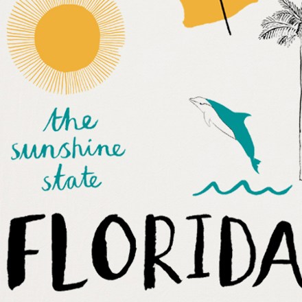 Florida Tea Towel