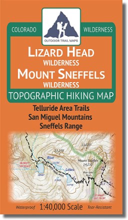 Colorado Lizard Head/Mount Sneffels Wilderness Map