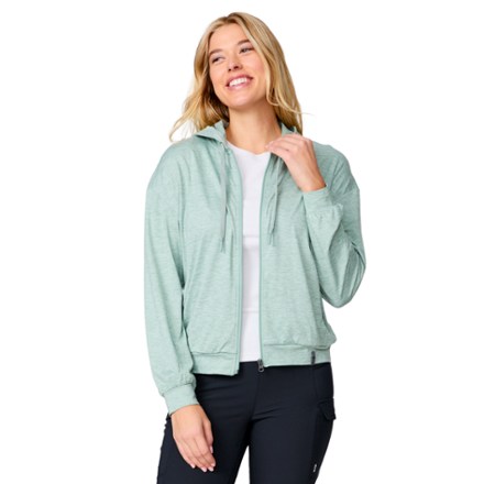 Cloud Knit Zip-Up Hoodie - Women's