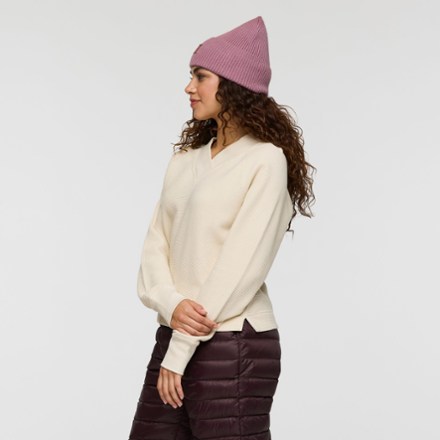 Atajo Long-Sleeve Waffle V-Neck Shirt - Women's