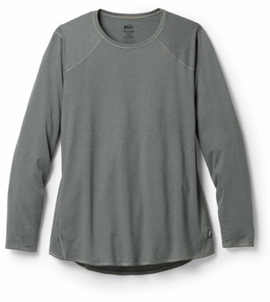 Lightweight Base Layer Long-Sleeve Crew Top - Women's Plus Sizes