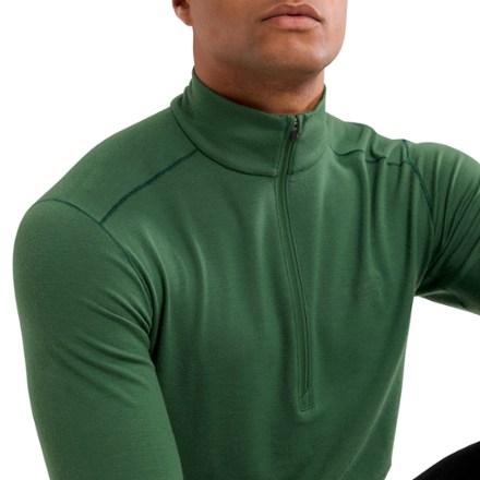 Rho Merino Wool Zip-Neck Base Layer Top - Men's