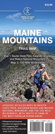 Maine Mountains Trail Maps 1 and 2 - 12th Edition