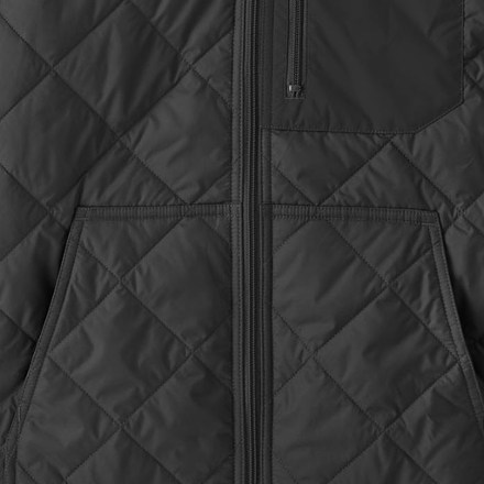 Diamond Quilted Bomber Insulated Hoodie - Women's