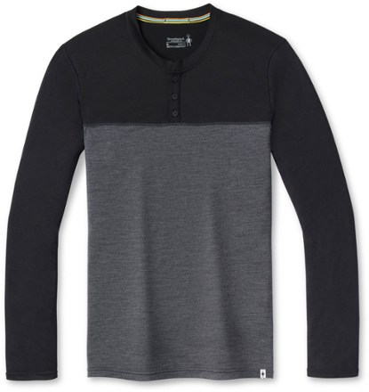 Long-Sleeve Colorblock Henley Shirt - Men's