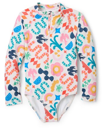 Long Sleeve One-Piece Swimsuit - Kids'