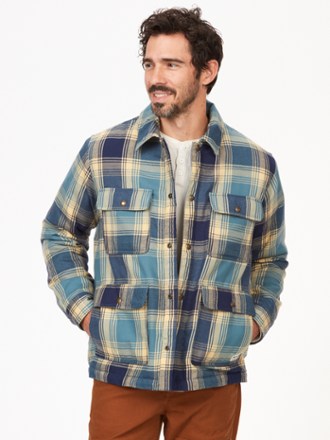 Ridgefield Heavyweight Sherpa-Lined Flannel Shirt Jacket - Men's