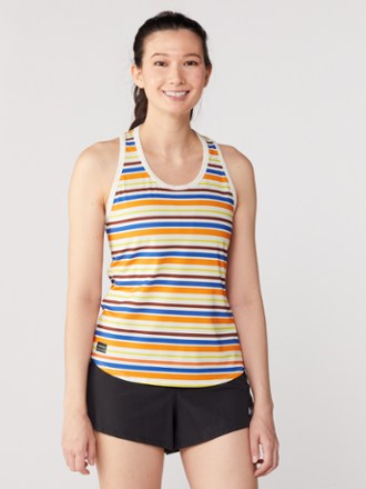 Stopwatch Graphic Singlet Tank Top - Women's
