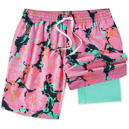 Stretch 7" Lined Swim Trunks - Men's