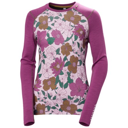 LIFA Merino Midweight Graphic Base Layer Crew Top - Women's