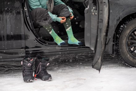 Aurora Over-the-Calf Lightweight Ski and Snowboard Socks - Women's