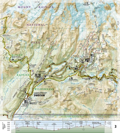 Wonderland Trail Topographic Map Guide