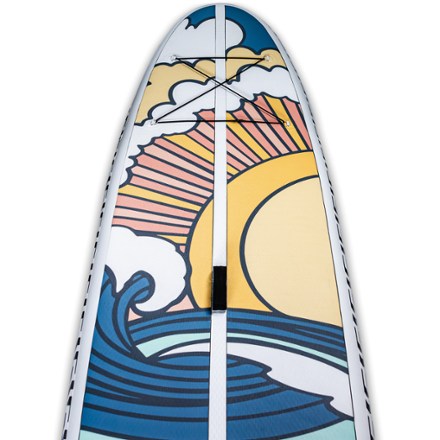 Big EZ Air Stowaway Lite Stand Up Inflatable Paddle Board with Paddle - 11'