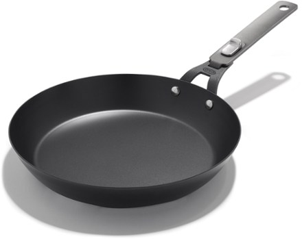 Outdoor Carbon Steel Fry Pan with Removable Handle - 10"