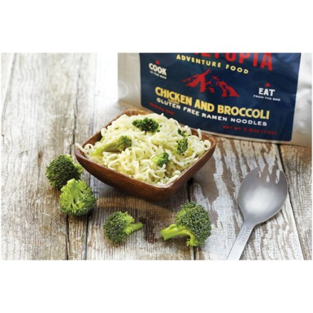 Gluten-Free Ramen Noodles with Chicken Flavor and Broccoli - 1 Serving