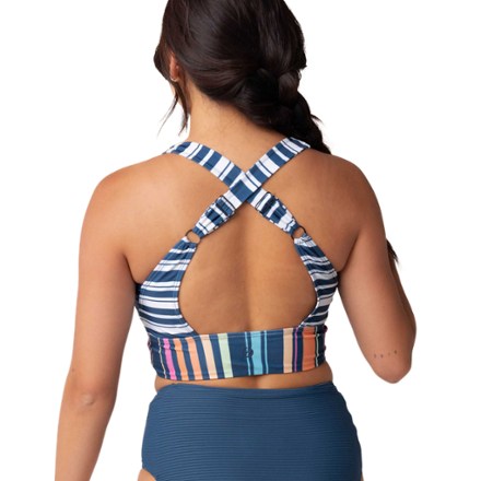 Underwire V-Neck Crop Swimsuit Top - Women's