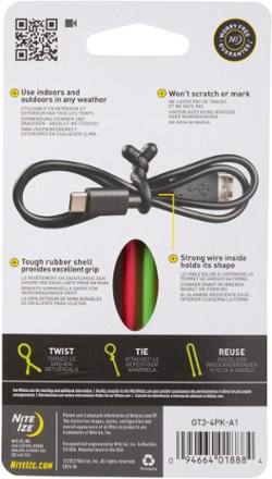 Gear Tie 3'' - Package of 4