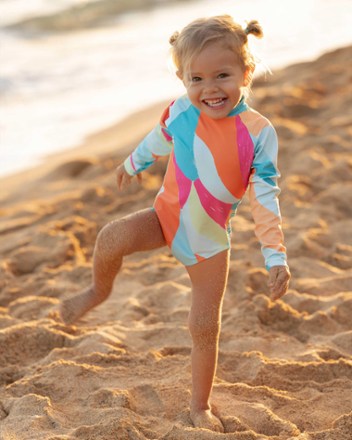 Girls' Long-Sleeve One-Piece Swimsuit - Toddler