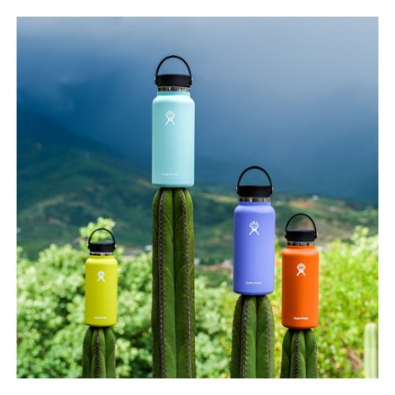 Wide-Mouth Vacuum Water Bottle with Flex Straw Cap - 32 fl. oz.