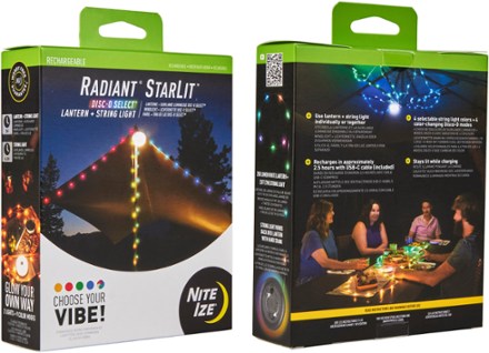 Radiant StarLit Rechargeable Lantern and String Light