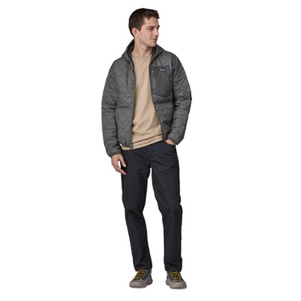 Diamond Quilted Insulated Bomber Hoody - Men's