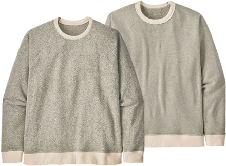 Reversible Shearling Crew Sweatshirt - Men's