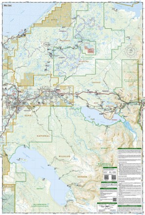 Kenai National Wildlife Refuge/Chugach National Forest Topographic Map