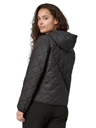 Diamond Quilted Bomber Insulated Hoodie - Women's