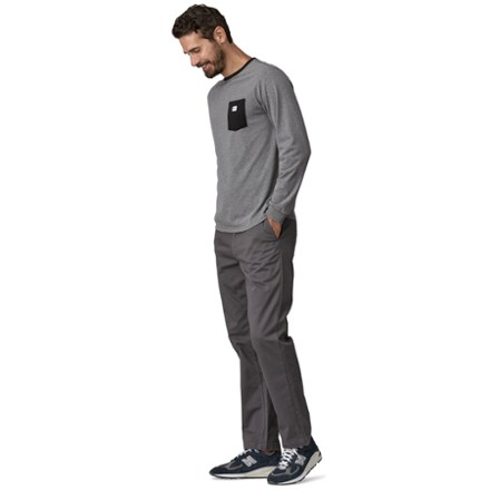 Long-Sleeve Shop Sticker Pocket Responsibili-Tee Shirt