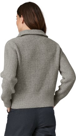 Recycled Wool-Blend Quarter-Zip Pullover - Women's