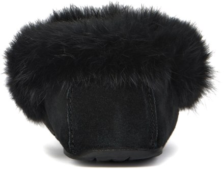 Faux Fur Street Suede Moccasins - Women's