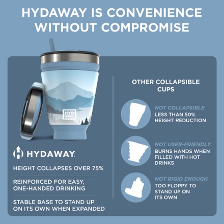 Collapsible Insulated Drink Tumbler - 16 fl. oz.