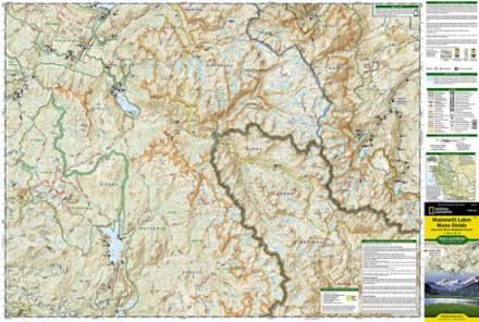 Mammoth Lakes and Mono Divide Trail Map