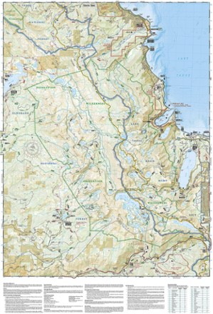 Desolation and Granite Chief Wilderness Areas Topographic Map