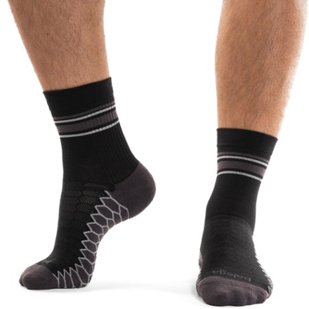 Silver Mini Crew Socks