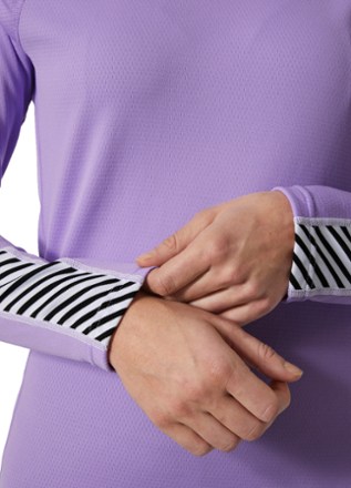 LIFA ACTIVE Stripe Crew Base Layer Top - Women's