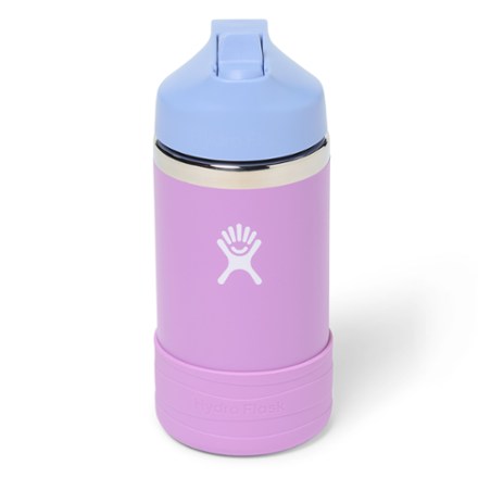 Kids' Wide-Mouth Vacuum Water Bottle with Straw Cap and Boot - 12 fl. oz.