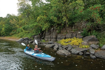 AdvancedFrame Convertible Elite Sit-In Tandem Inflatable Touring Kayak with Pump - 15'
