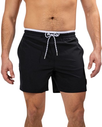 Stretch 5.5" Lined Swim Trunks - Men's