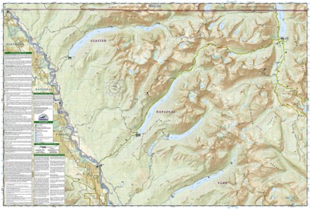 North Fork: Glacier National Park Topographic Map