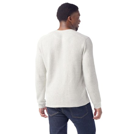 Waffle Long-Sleeve Henley Top - Men's
