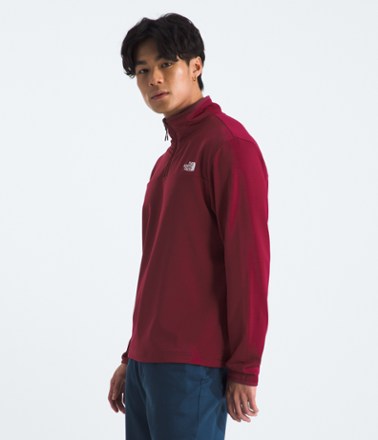 Cedar Trail Grid Fleece Quarter-Zip Top - Men's