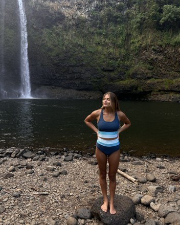Cut Back Crop Swimsuit Top - Women's