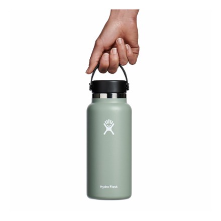 Wide-Mouth Vacuum Water Bottle with Flex Straw Cap - 32 fl. oz.